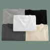 Solid color basic style: 2022 Autumn new collection, pure cotton soft and skin-friendly base, pure cotton long-sleeved T-shirt, trendy top for men Specification image